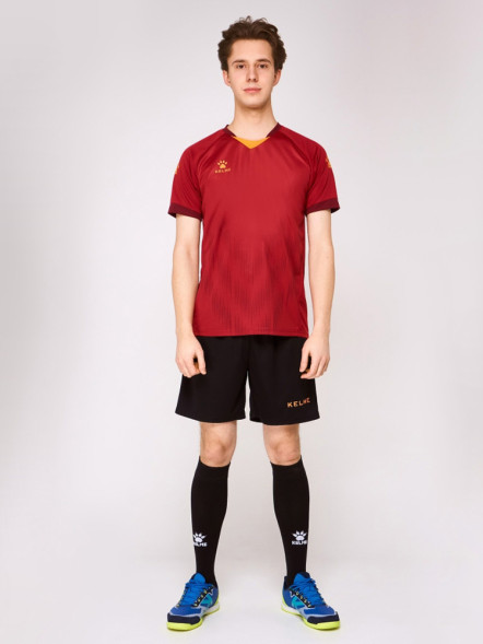 Футбольная форма KELME Short Sleeve Football Uniform (Burgundy/Black)