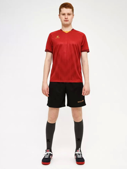 Футбольная форма KELME Short Sleeve Football Uniform (Burgundy/Black)