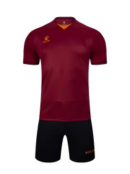 Футбольная форма KELME Short Sleeve Football Uniform (Burgundy/Black)