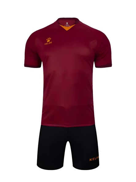 Футбольная форма KELME Short Sleeve Football Uniform (Burgundy/Black)