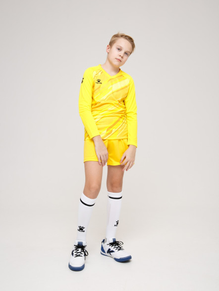 Детский комплект (лонгслив, шорты) KELME Long Sleeve Goalkeeper Suit Yellow