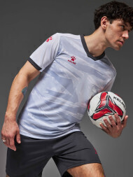 Футбольная форма KELME Short Sleeve Football Suit (White/Dark Grey)