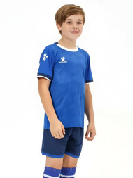 Детская футбольная форма KELME Short-Sleeved Football Suit Blue