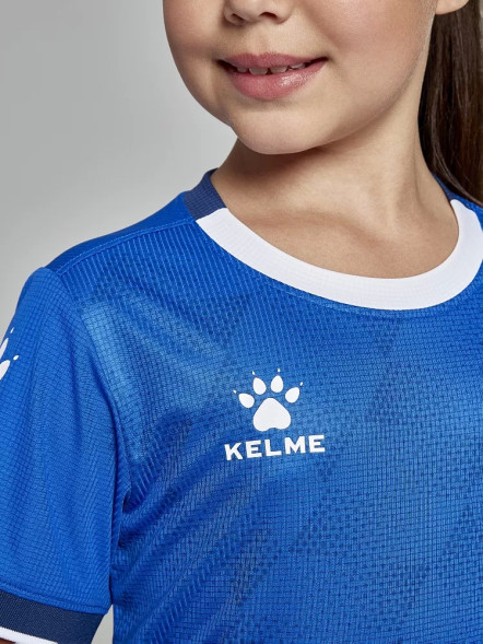 Детская футбольная форма KELME Short-Sleeved Football Suit Blue