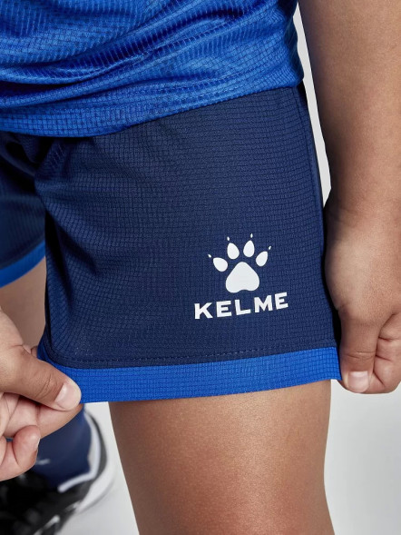Детская футбольная форма KELME Short-Sleeved Football Suit Blue