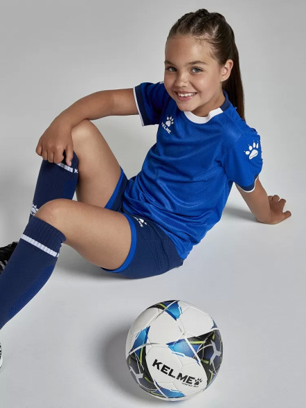 Детская футбольная форма KELME Short-Sleeved Football Suit Blue
