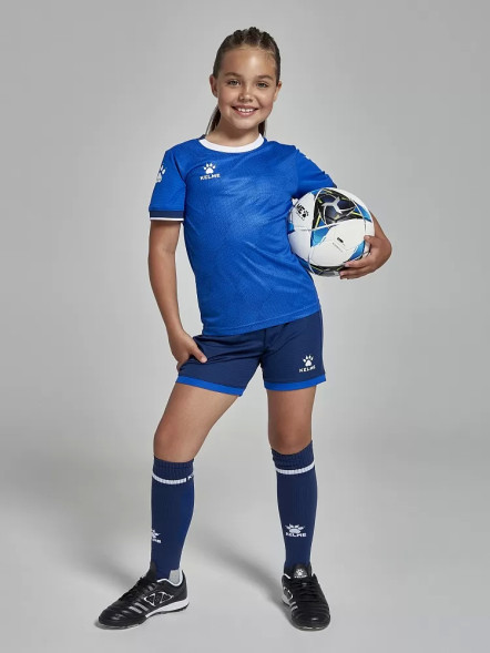 Детская футбольная форма KELME Short-Sleeved Football Suit Blue
