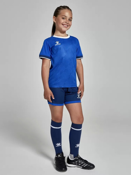 Детская футбольная форма KELME Short-Sleeved Football Suit Blue