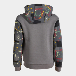 SUDADERA CON CAPUCHA NEW METAVERSE GRIS