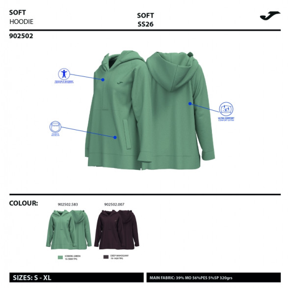 SUDADERA CON CAPUCHA BREATH BEIGE