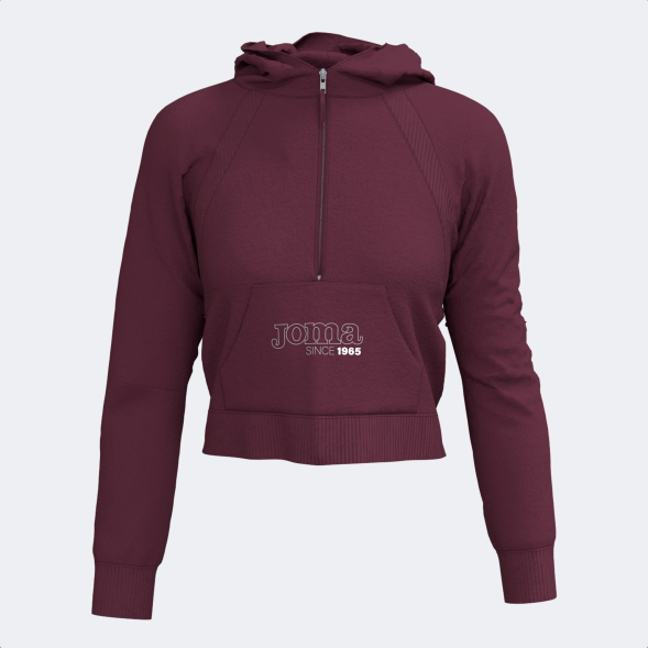 SUDADERA CON CAPUCHA MIMETIC BURDEOS
