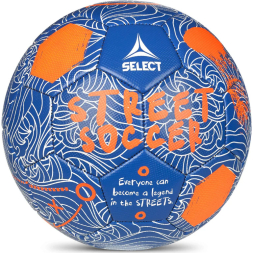 Мяч футб. SELECT Street Soccer, 0955265226, р.4,5, 32 пан., ПУ, маш.сш., сине-оранжевый