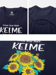 Детская футболка KELME Short Sleeve T-Shirt Kid Dark Blue
