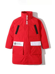 Детский пуховик KELME Boys Mid-Length Down Jacket Red