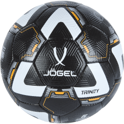 УЦЕНКА Мяч футбольный JÖGEL Trinity №5, черный/белый