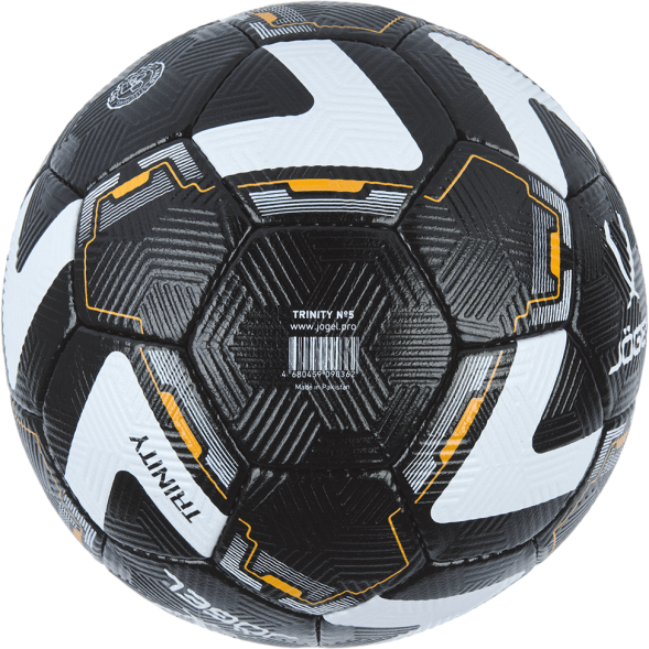 УЦЕНКА Мяч футбольный JÖGEL Trinity №5, черный/белый