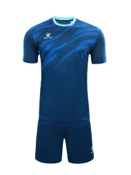 Футбольная форма KELME Short-Sleeved Football Suit Blue