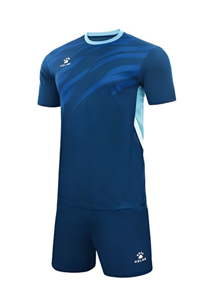Футбольная форма KELME Short-Sleeved Football Suit Blue