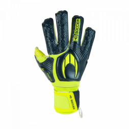 Перчатки вратарские HO SOCCER ONE FLAT PROTEK MAZE LIME Черно-желтый