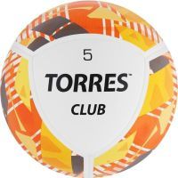 Мяч футбольный TORRES Club, PU, гибридная сшивка, 10 панелей, р. 5