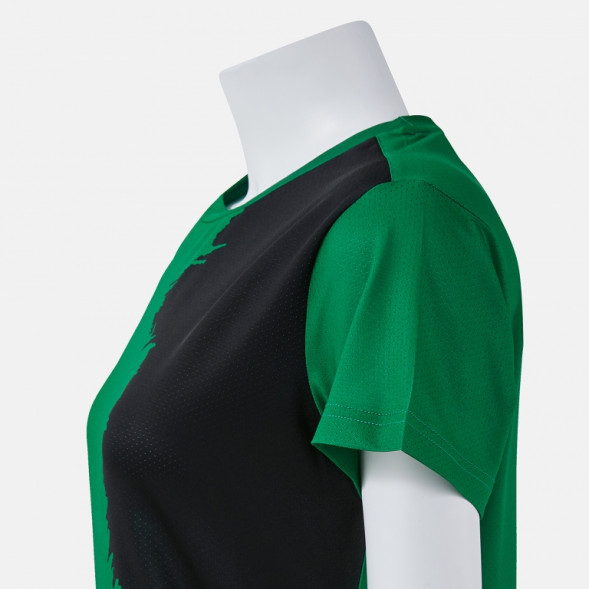 ФУТБОЛКА С КОРОТКИМ РУКАВОМ PICASHO ЗЕЛЕНЫЙ ЧЕРНЫЙ