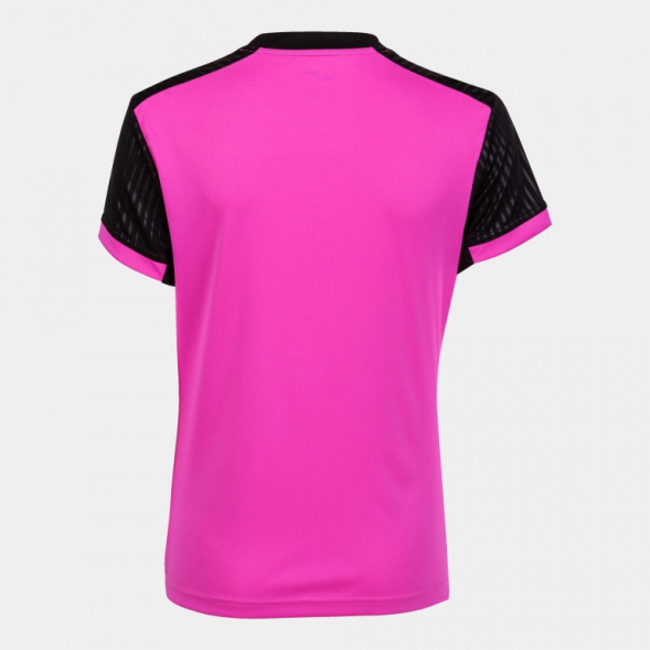 CAMISETA MANGA CORTA MONTREAL ROSA FLÚOR NEGRO