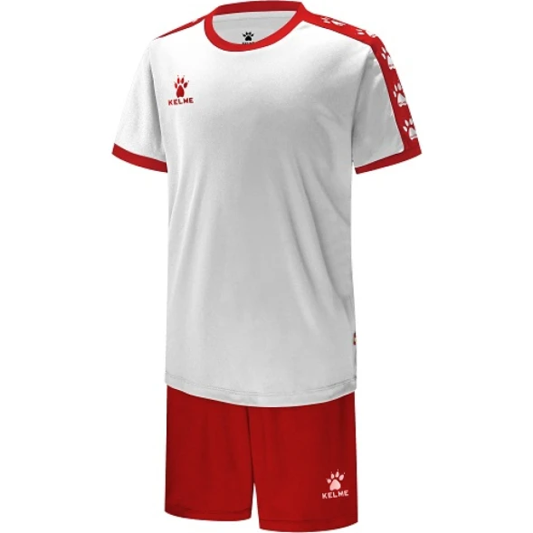 Детская футбольная форма KELME S/S Football Set Kid (White/Red)