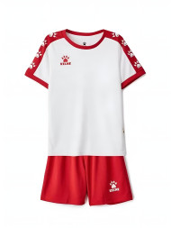 Детская футбольная форма KELME S/S Football Set Kid (White/Red)