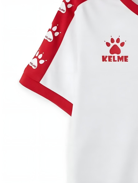 Детская футбольная форма KELME S/S Football Set Kid (White/Red)