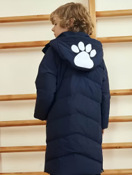 Детский пуховик KELME Boys Mid-Length Down Jacket Dark Blue