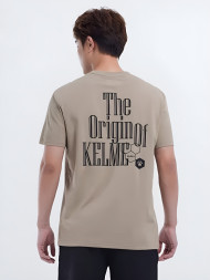 Футболка KELME Round Neck Short Sleeve T-Shirt Grey