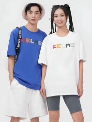 Футболка KELME Round Neck Short Sleeve T-Shirt Blue