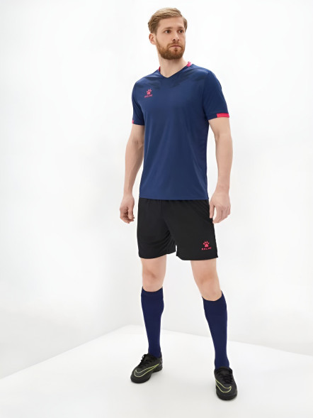 Футбольная форма KELME S/S Football Set (Dark Blue/Black)