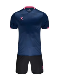 Футбольная форма KELME S/S Football Set (Dark Blue/Black)