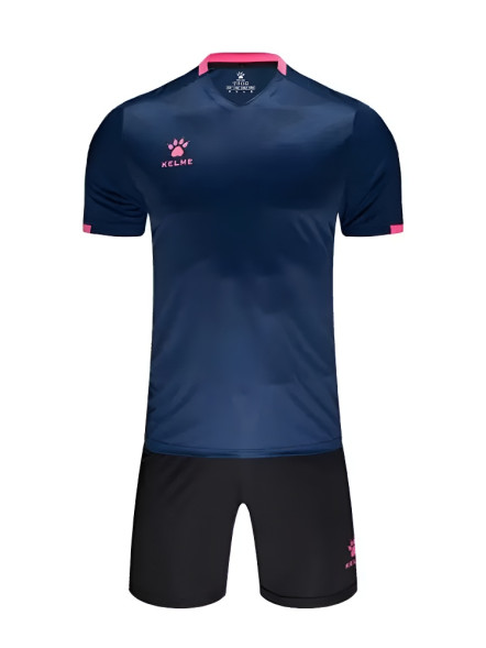 Футбольная форма KELME S/S Football Set (Dark Blue/Black)