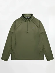 Олимпийка KELME Half Open Long Sleeve T-Shirt Khaki