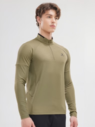 Олимпийка KELME Half Open Long Sleeve T-Shirt Khaki