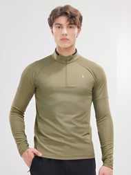 Олимпийка KELME Half Open Long Sleeve T-Shirt Khaki