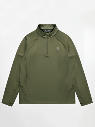 Олимпийка KELME Half Open Long Sleeve T-Shirt Khaki
