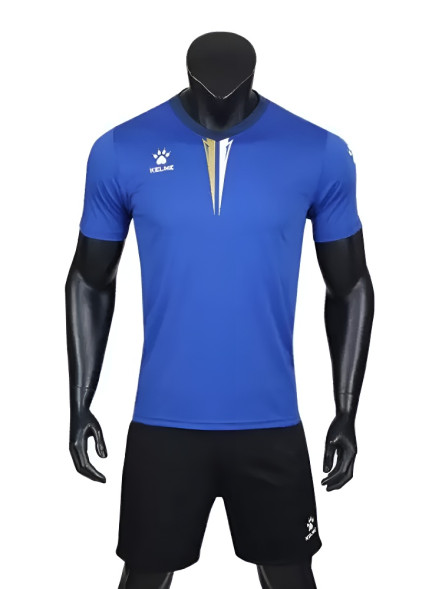 Футбольная форма KELME S/S Football Set (Blue/Black)