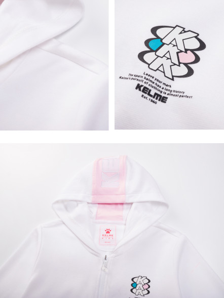 Худи KELME Knitted Zipper Sweater Pink