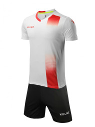 Детская футбольная форма KELME Short Sleeve Football Kid (White/Black)