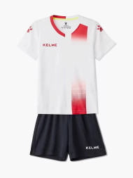 Детская футбольная форма KELME Short Sleeve Football Kid (White/Black)