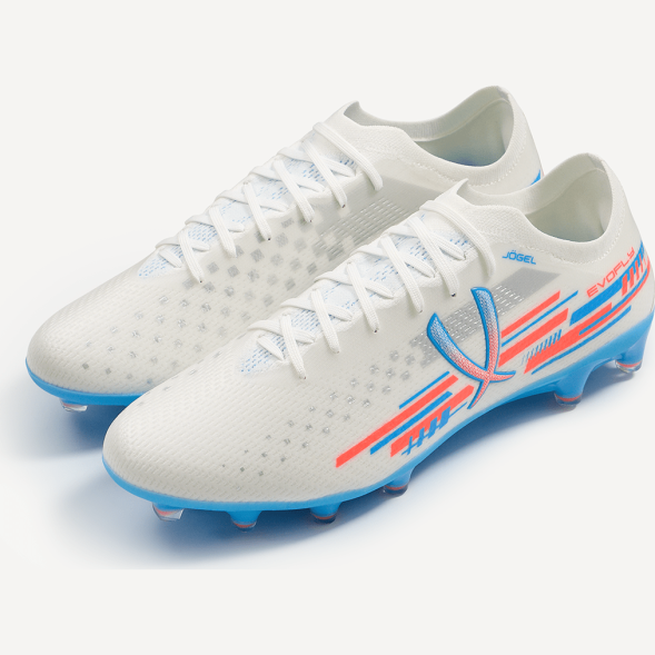 БЕЗ УПАКОВКИ Бутсы футбольные JÖGEL Evofly FG Pro White/blue