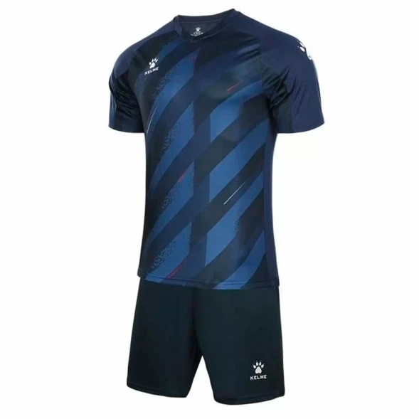 Футбольная форма KELME Short Sleeve Football Suit Dark Blue