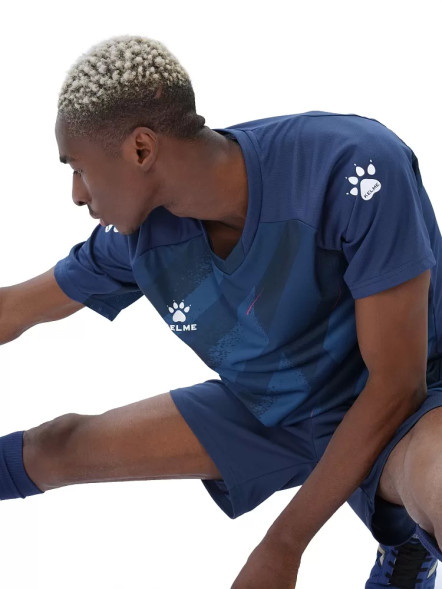 Футбольная форма KELME Short Sleeve Football Suit Dark Blue