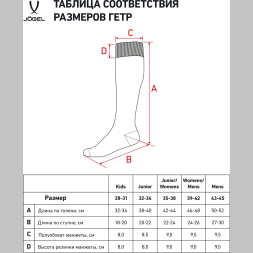 Гетры футбольные JÖGEL Match Socks, темно-синий