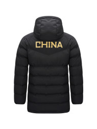Пуховик KELME Hooded Mid Length Padded Jacket Black