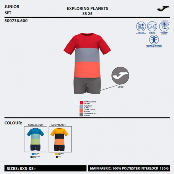 SET KIDS CAMP ROJO GRIS