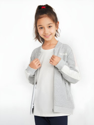 Детский бомбер KELME Cardigan Sweater For Girls Grey